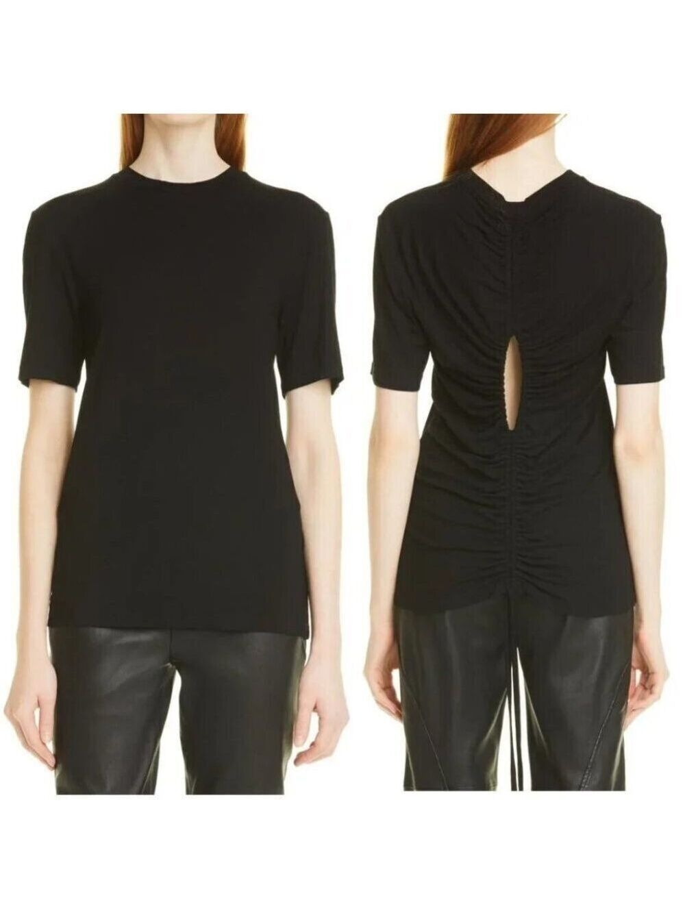 New Birgitte Herskind Gaga Open Back Top in Black size XS